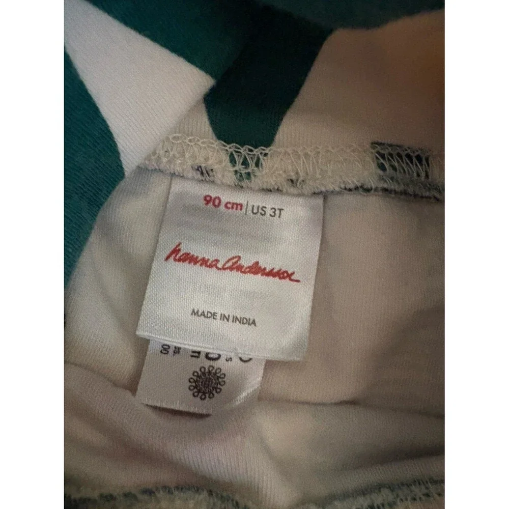 Hanna Andersson Holiday Turtleneck, Tree Print, Size 3T